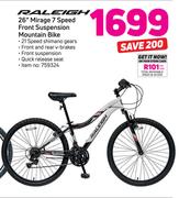 Raleigh 26" Mirage 7 Speed Front Suspension Mountain Bike