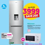Hisense 299Ltr Bottom Freezer (Metallic) H299BME-WD