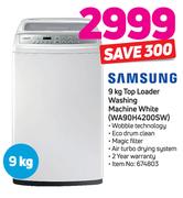 Samsung 9kg Top Loader Washing Machine (White) WA90H4200SW