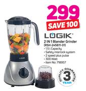 Logik 2-In-1 Blender Grinder RSH-245611-01