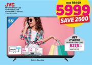 JVC 55” UHD Smart LED TV With Built-In Soundbar LT-55N875