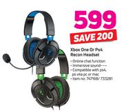 Xbox One Or PS4 Recon Headset