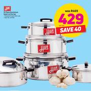 Hart 10-Piece Aluminium Solid Lid Pot Set-Per Set