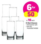 Hi Ball Glasses-Each