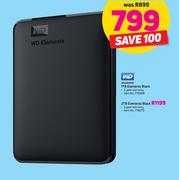 WD Absolutely 2TB Elements Black