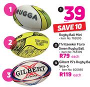 Gilbert 15’s Rugby Ball Size-5-Each
