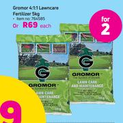Gromor 4:1:1 Lawncare Fertilizer-2x5kg Each