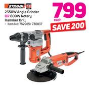 Stramm 2350W Angle Grinder Or 800W Rotary Hammer Drill-Each