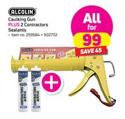 Alcolin Caulking Gun Plus 2 Contractors Sealants-For All