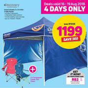 Discovery Adventures Instant Gazebo 3 x 3m With 2 Side Panels