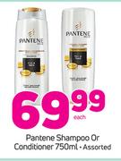 Pantene Shampoo Or Conditioner Assorted-750ml Each