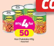 Koo Chakalaka Assorted-4x410g