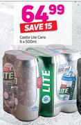 Castle Lite Cans-6x500ml