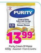 Purity Cream Of Maize Assorted-400g