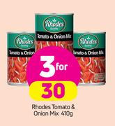 Rhodes Tomato & Onion Mix-3x410g