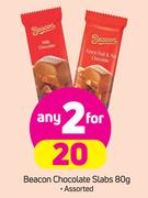 Beacon Chocolate Slabs-2x80g