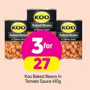 Koo Baled Beans In Tomato Sauce-3x410g