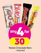 Nestle Chocolate Bars-For 4