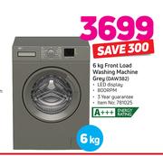 Defy 6kg Front Load Washing Machine Grey DAW382