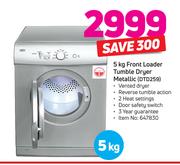 Defy 5kg Front Loader Tumble Dryer Metallic DTD259