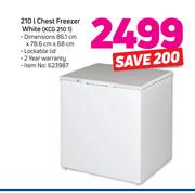KIC 210Ltr Chest Freezer White KCG 210 1