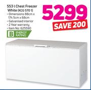 KIC 553Ltr Chest Freezer White KCG 570 1
