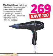 Wahl 2000 Watt Cutek Hairdryer