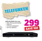 Telefunken DVD Player TDV-322