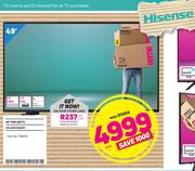 Hisense 49" FHD LED TV HX49M2160NF-Each