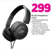 JBL On Ear Headphone T450