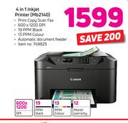 Canon 4 In 1 Inkjet Printer MB2140