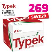 Typek A4 Paper Box 5 x 500 Sheet