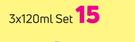 3 x 120ml Foodsaver Set