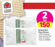 Always Home Quilted Ball Fibre Pillows-For 2
