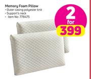 Always Home Memory Foam Pillow-For 2