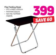 Flip Folding Desk-H72 x W80 x D50cm