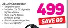 Moto Quip 26Ltr Air Compressor
