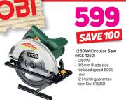 Ryobi 1250W Circular Saw HCS-1250