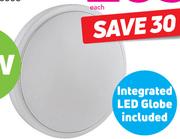 Eurolux Ceiling LED Power 12W Silver Ring 4000K C551-Each