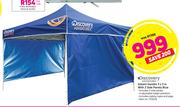 Discovery Adventure Instant Gazebo 3 x 3m With 2 Side Blue Panels.