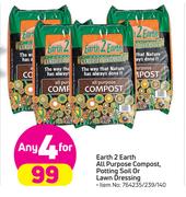 Earth 2 Earth All Purpose Compost Potting Soil Or Lawn Dressing-For Any 4
