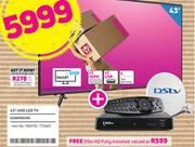 Hisense 43" UHD LED TV 43A6100UW With Free DStv HD Fully Installed