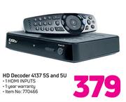 DStv HD Decoder 4137 5S And 5U