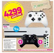 Xbox One S 1TB With Free White Or Black Controller And Thumb Grip-Each