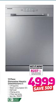 place dishwasher metallic dw60m5030fs