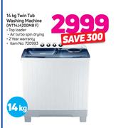 Samsung 14kg Twin Tub Washing Machine WT14J4200MB F