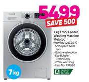 Samsung 7kg Front Loader Washing Machine Metallic WW70J4263GS F