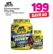 NPL Supreme Anabolic Whey 908g