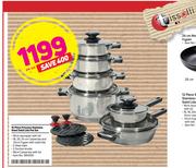 Tissolli 16 Piece Princess Stainless Steel Solid Lids Pot Set-Per Set
