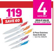 Tissolli 6 Piece Stainless Steel Knife Set-Per Set